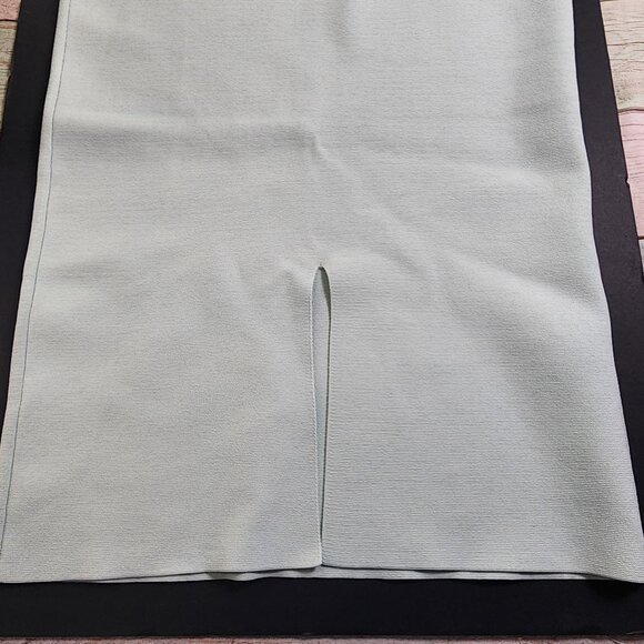 House Of Harlow 1960 Medium Knit Stretch Skirt Pastel Blue New With Tags - Picture 5 of 8